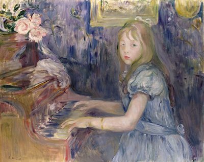 Lucie Leon at the Piano, 1892 by Berthe Morisot
